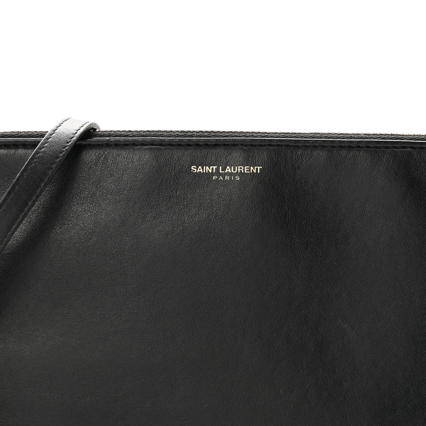 Calfskin Teen Monogram Crossbody Bag Black