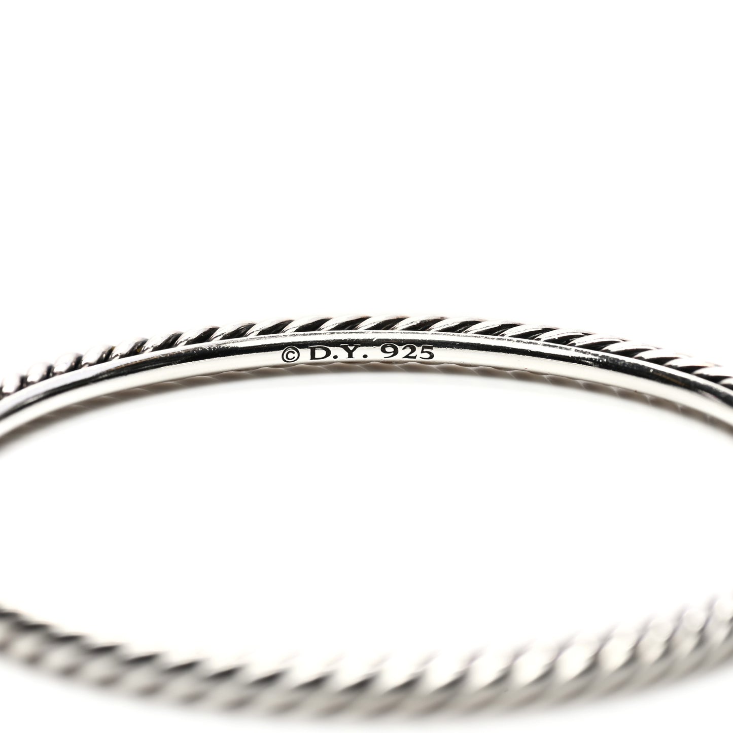 Sterling Silver 4mm Cable Classics Bangle Bracelet