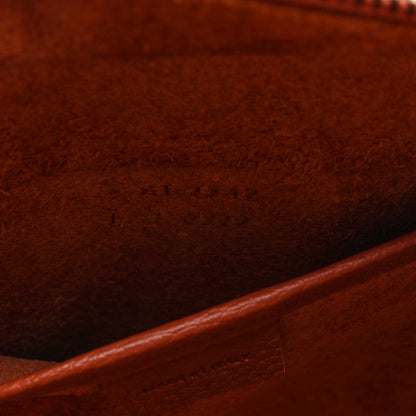 Celine Drummed Calfskin Nano Luggage Terracotta 7 of 10