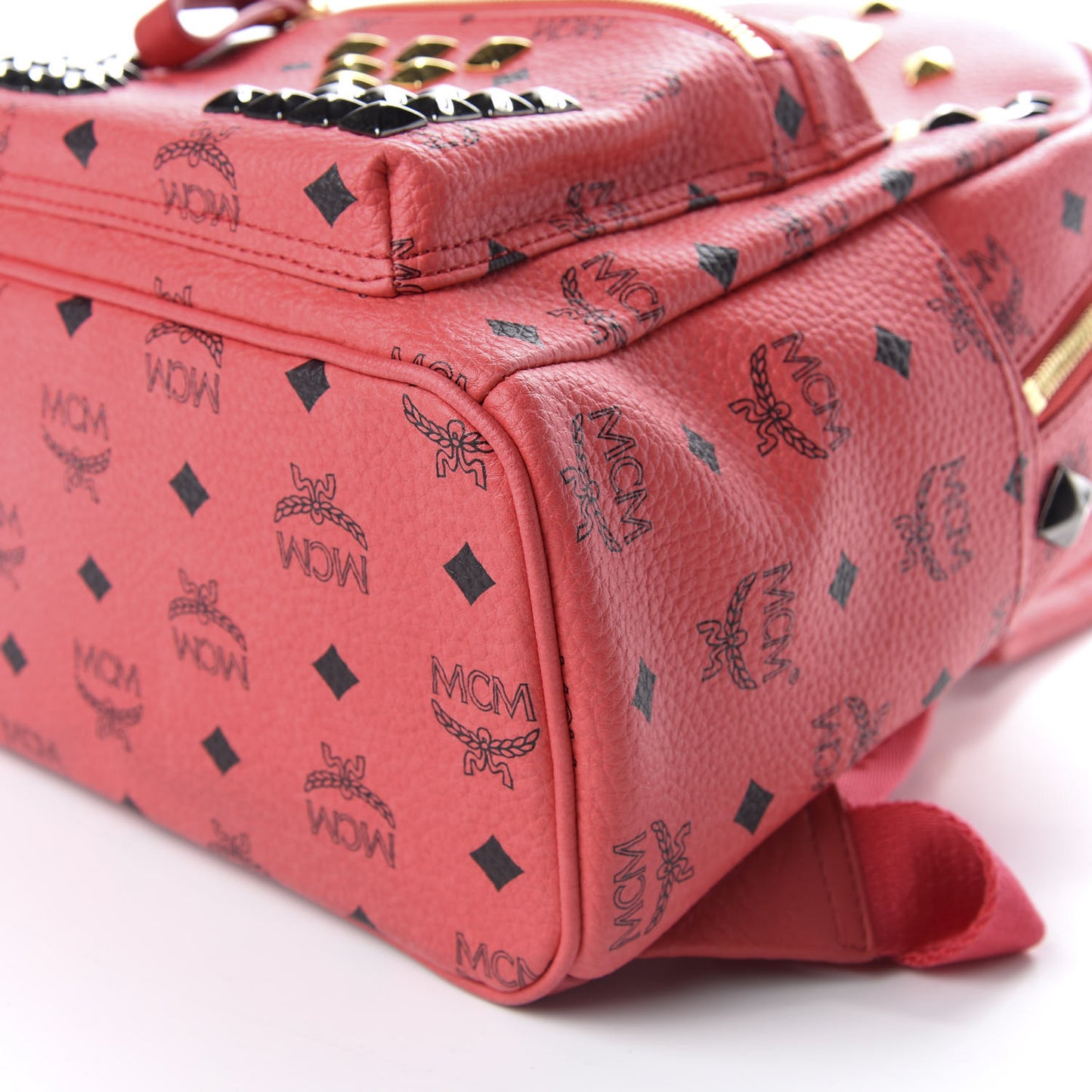 Visetos Studded Small Stark Backpack Corail