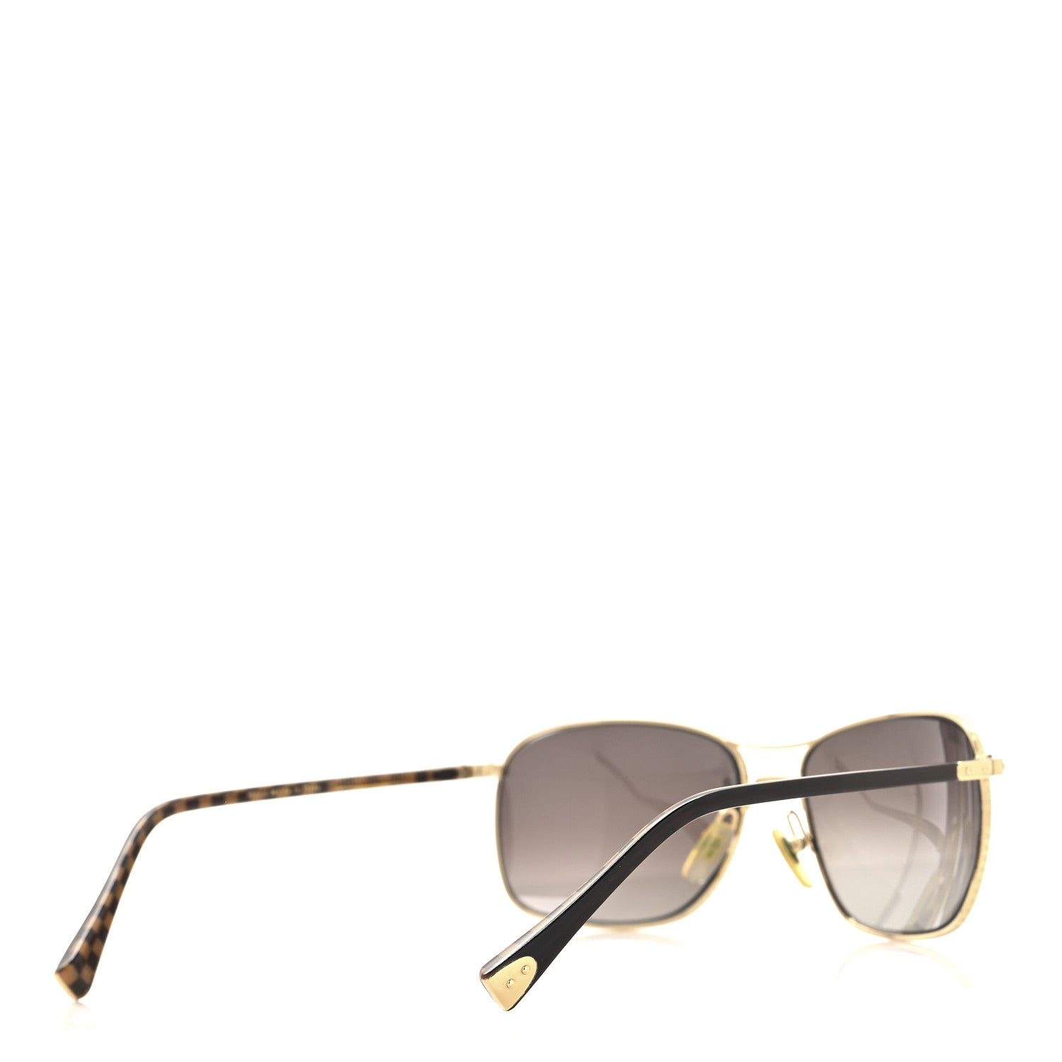 Louis Vuitton Metal Conspiration Pilote Aviator Sunglasses Z0251U Gold 4 of 9