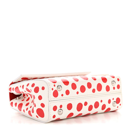 Louis Vuitton LV X YK Monogram Kusama Epi Cluny Mini White Red 4 of 13