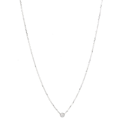 Cartier 18K White Gold Diamond SM D'Amour Pendant Necklace 1 of 6