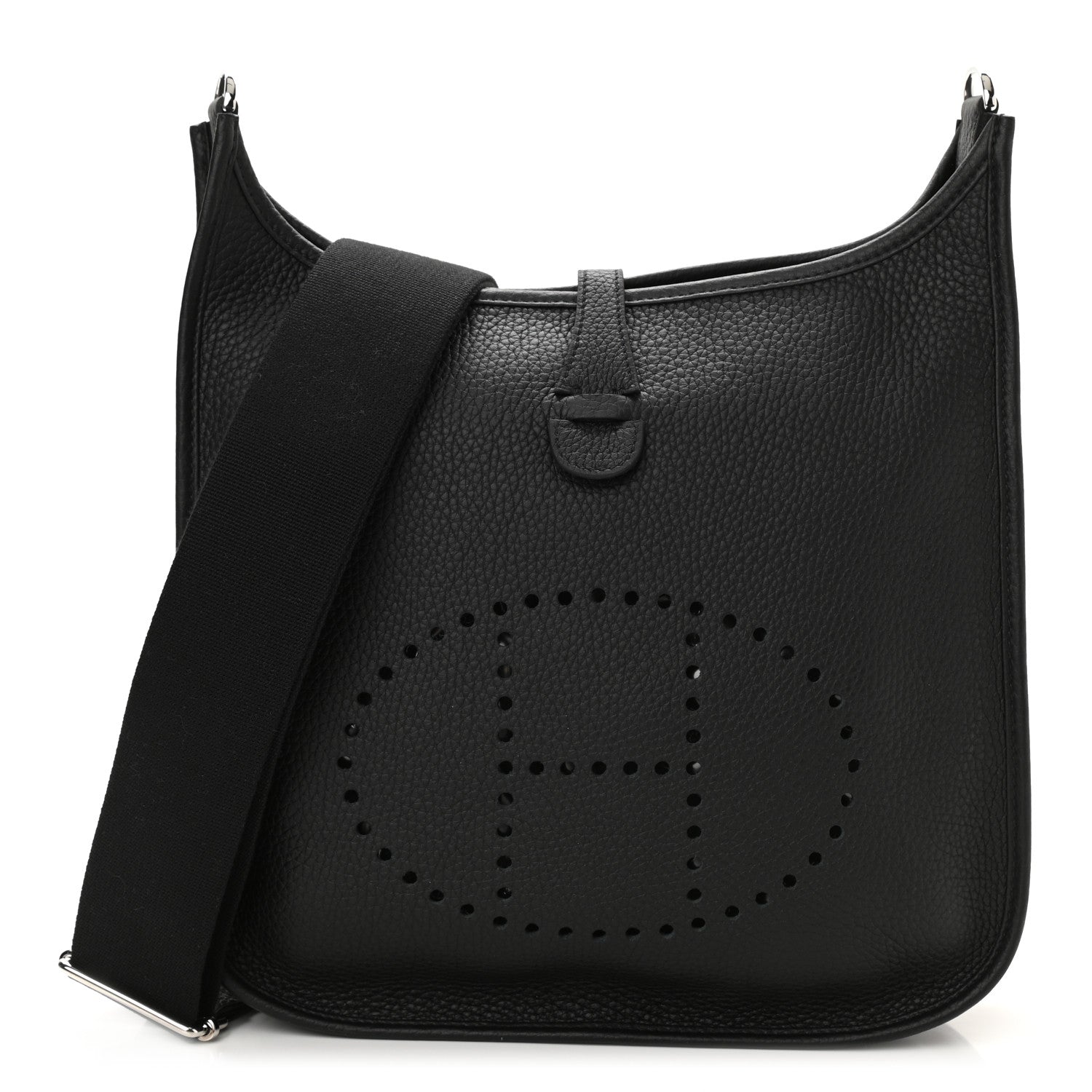 Hermes Taurillon Clemence Evelyne III PM Black 1 of 11