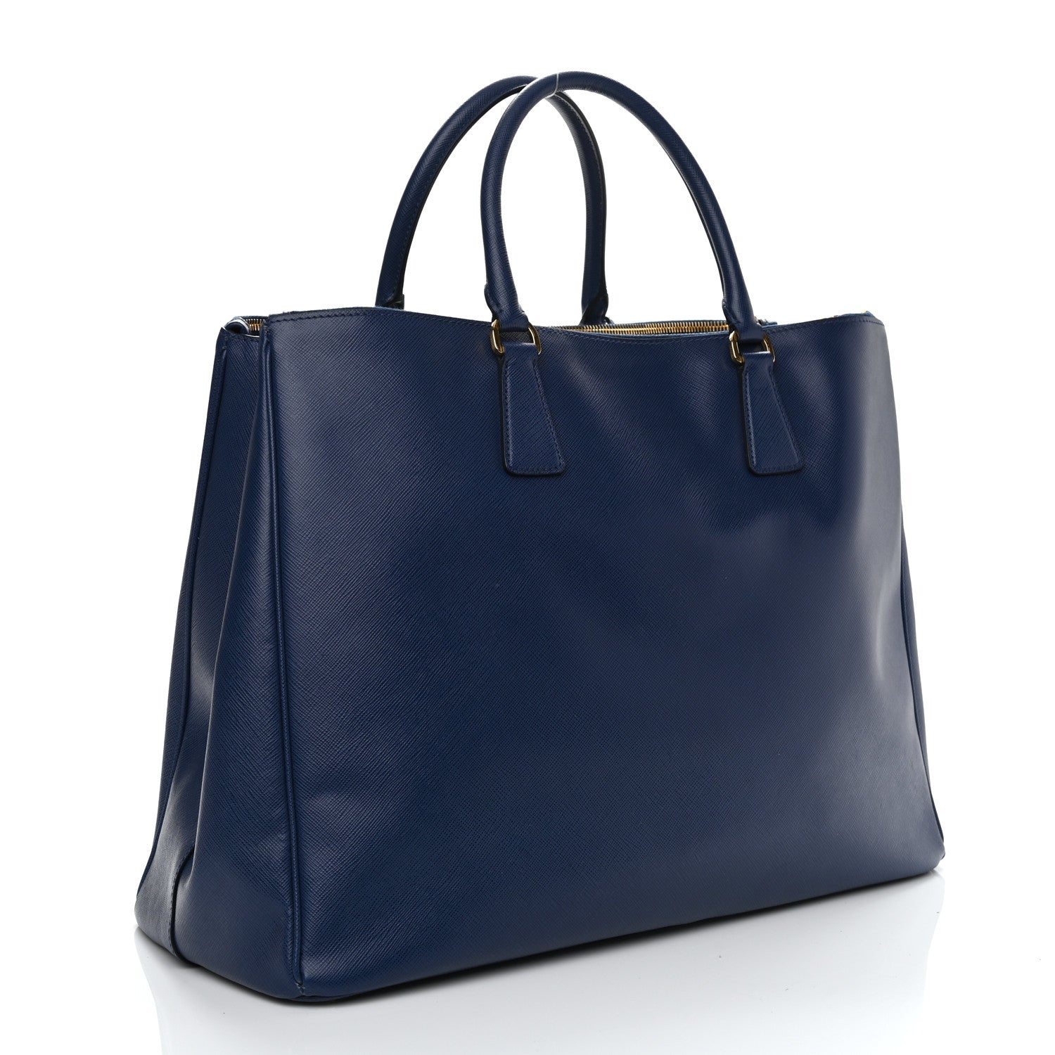Prada Saffiano Lux Extra Large Galleria Double Zip Tote Bluette 3 of 10