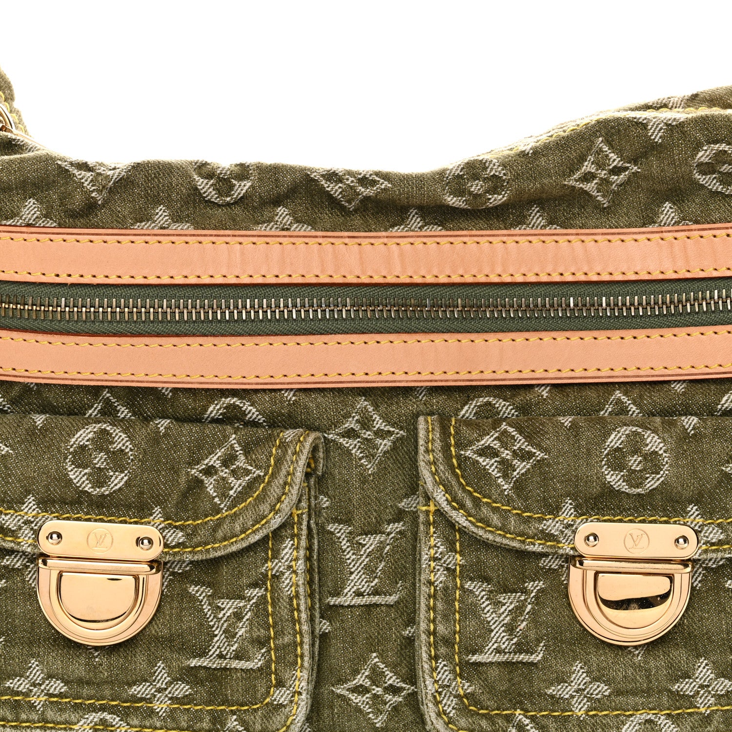 Louis Vuitton Monogram Denim Baggy PM Lichen 7 of 9