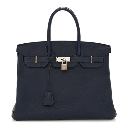Hermes Togo Birkin 35 Bleu Nuit 1 of 12