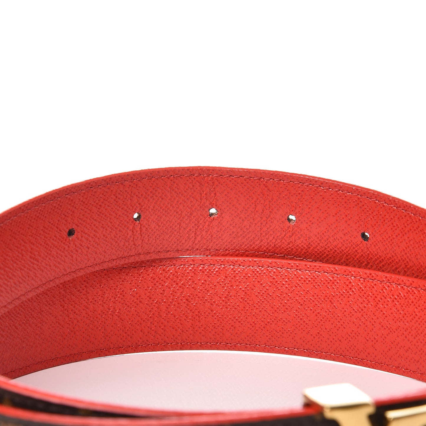 Monogram LV Initiales Reversible Belt 80 32 Red