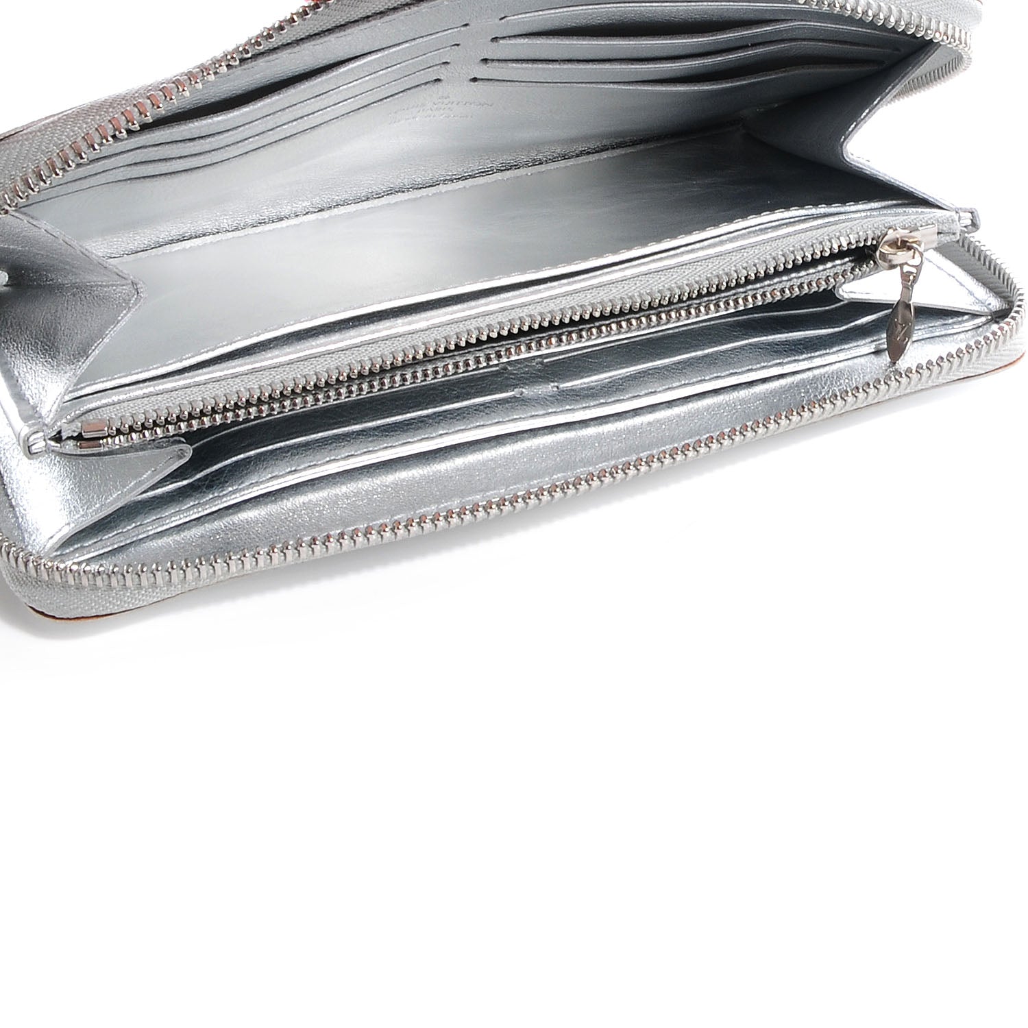 Louis Vuitton Suhali Zippy Wallet Silver 5 of 7