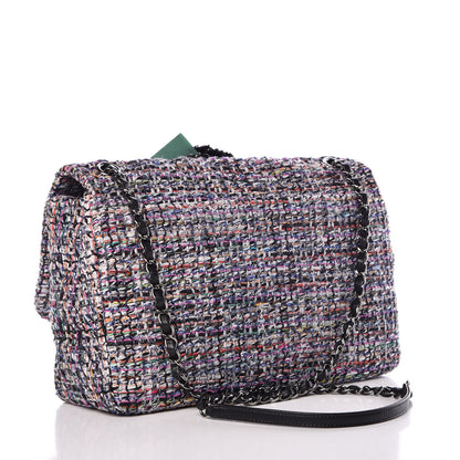 Chanel Tweed Camellia Flap Bag Multicolor 3 of 9
