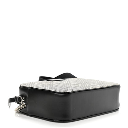 Jimmy Choo Metallic Fabric Plaid Prince Of Stars Crossbody Bag Silver Black 4 of 10
