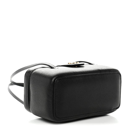 Chanel Shiny Caviar Preppy Coco Long Vanity With Strap Black 4 of 11
