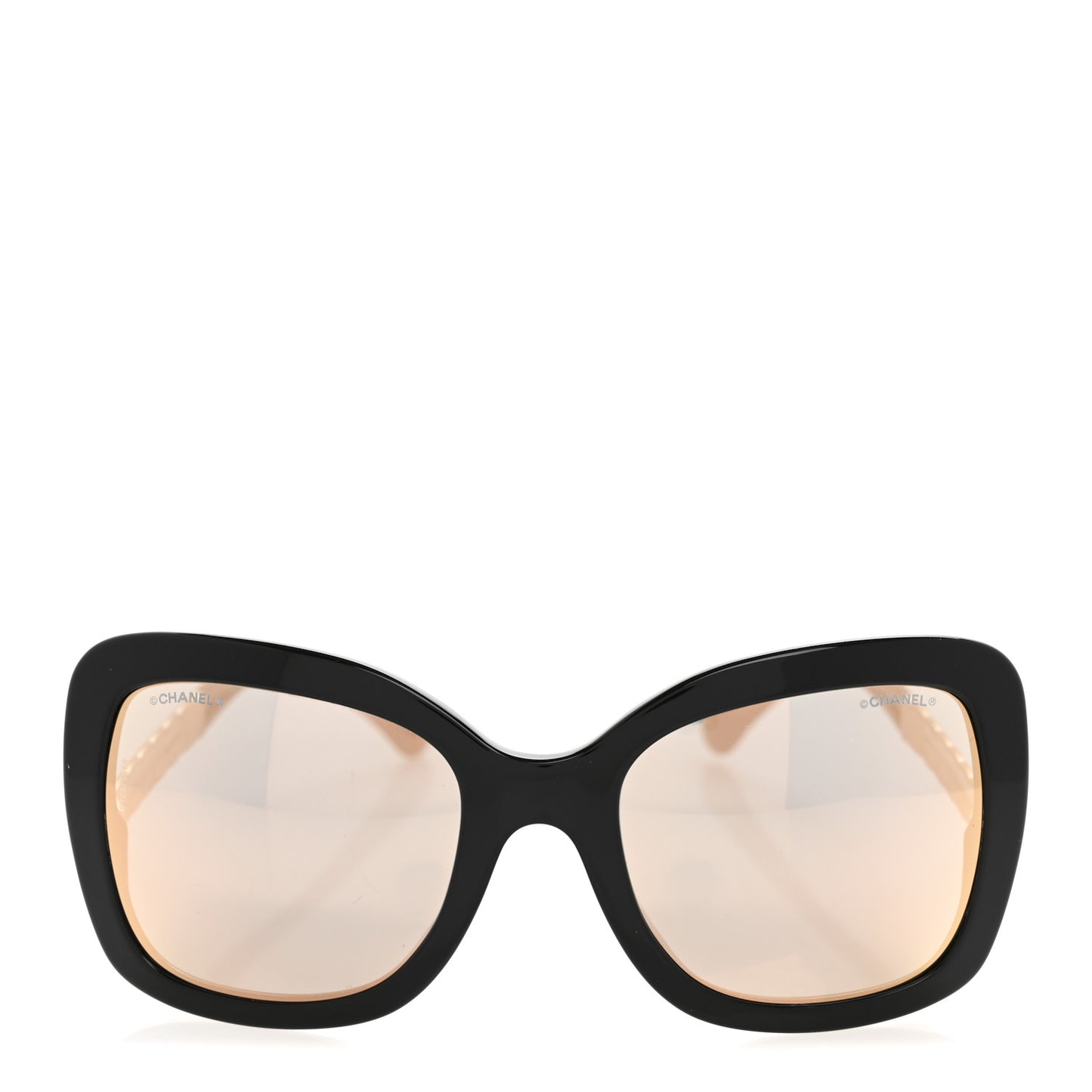 Acetate Spring Butterfly Sunglasses 5370-A Black Pink Gold