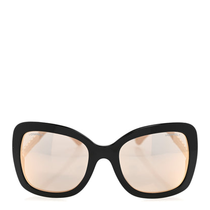 Chanel Acetate Spring Butterfly Sunglasses 5370-A Black Pink Gold 2 of 9
