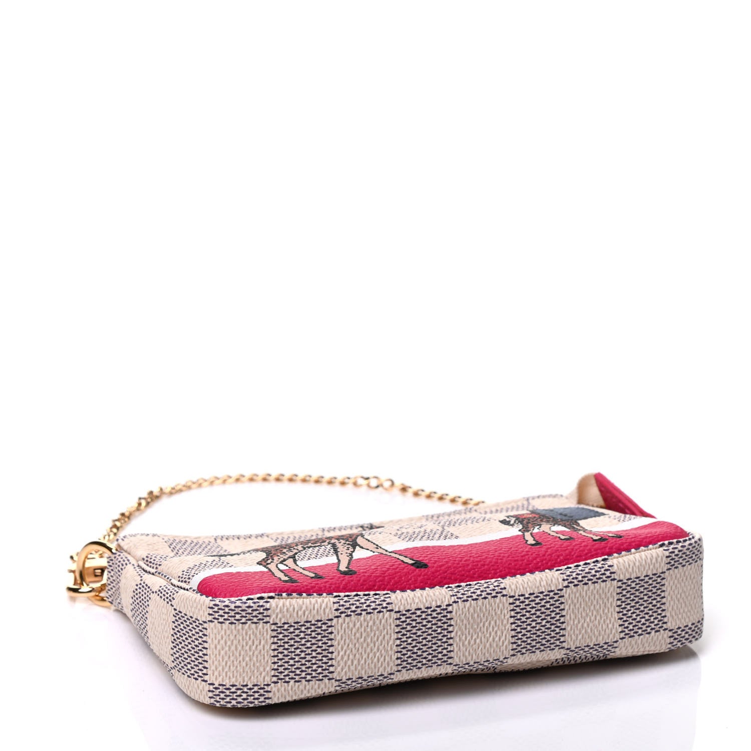 Louis Vuitton Damier Azur 2017 Christmas Animation Mini Pochette Accessories 3 of 4
