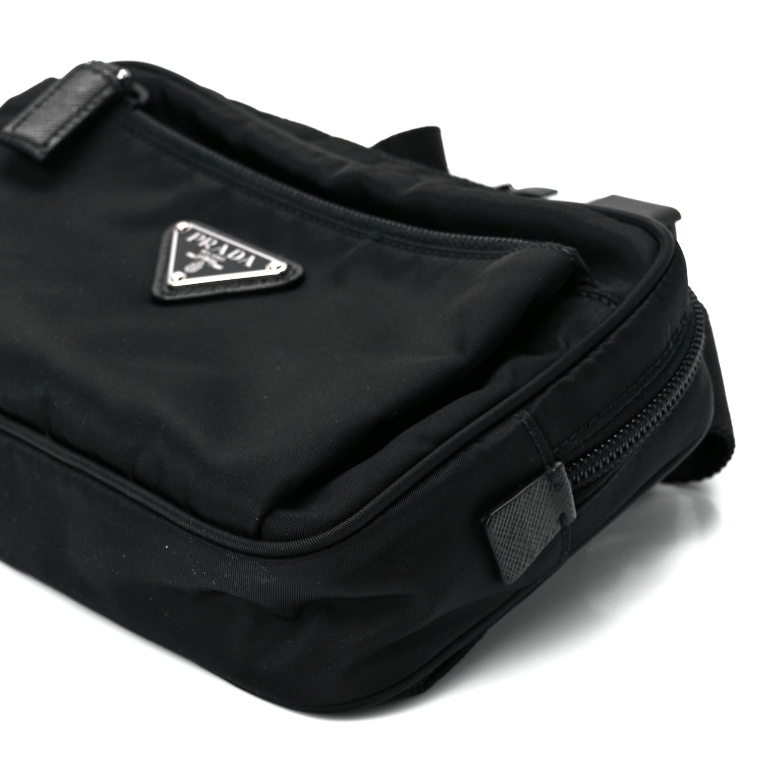 Prada Re-Nylon Saffiano Belt Bag Black 12 of 12
