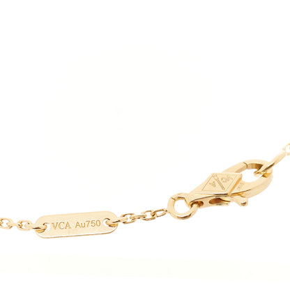 Van Cleef & Arpels 18K Yellow Gold Mother of Pearl Sweet Alhambra Bracelet 3 of 5