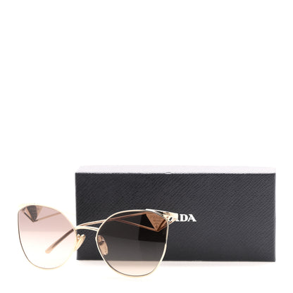 Prada Metal Symbole Triangle Logo Sunglasses SPR50Z Gold 7 of 7