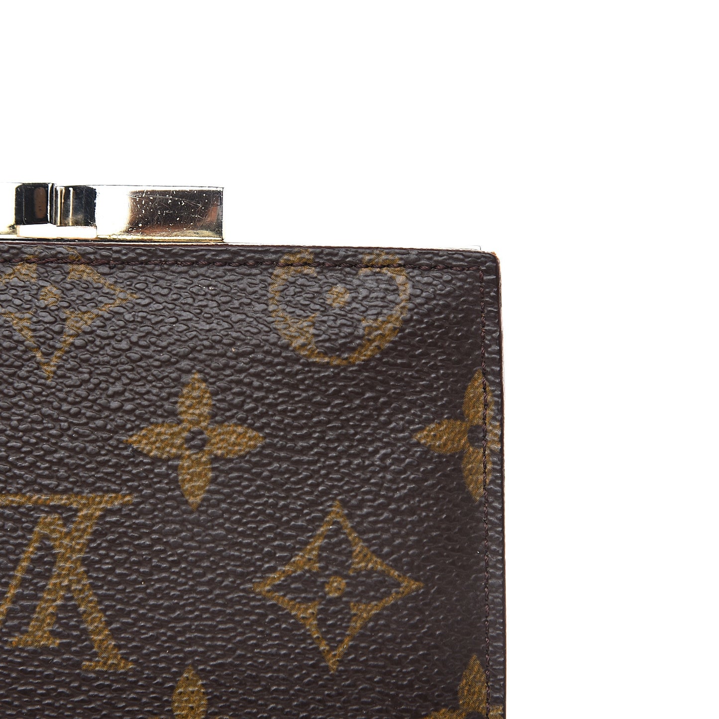 Monogram French Kiss Lock Coin Purse