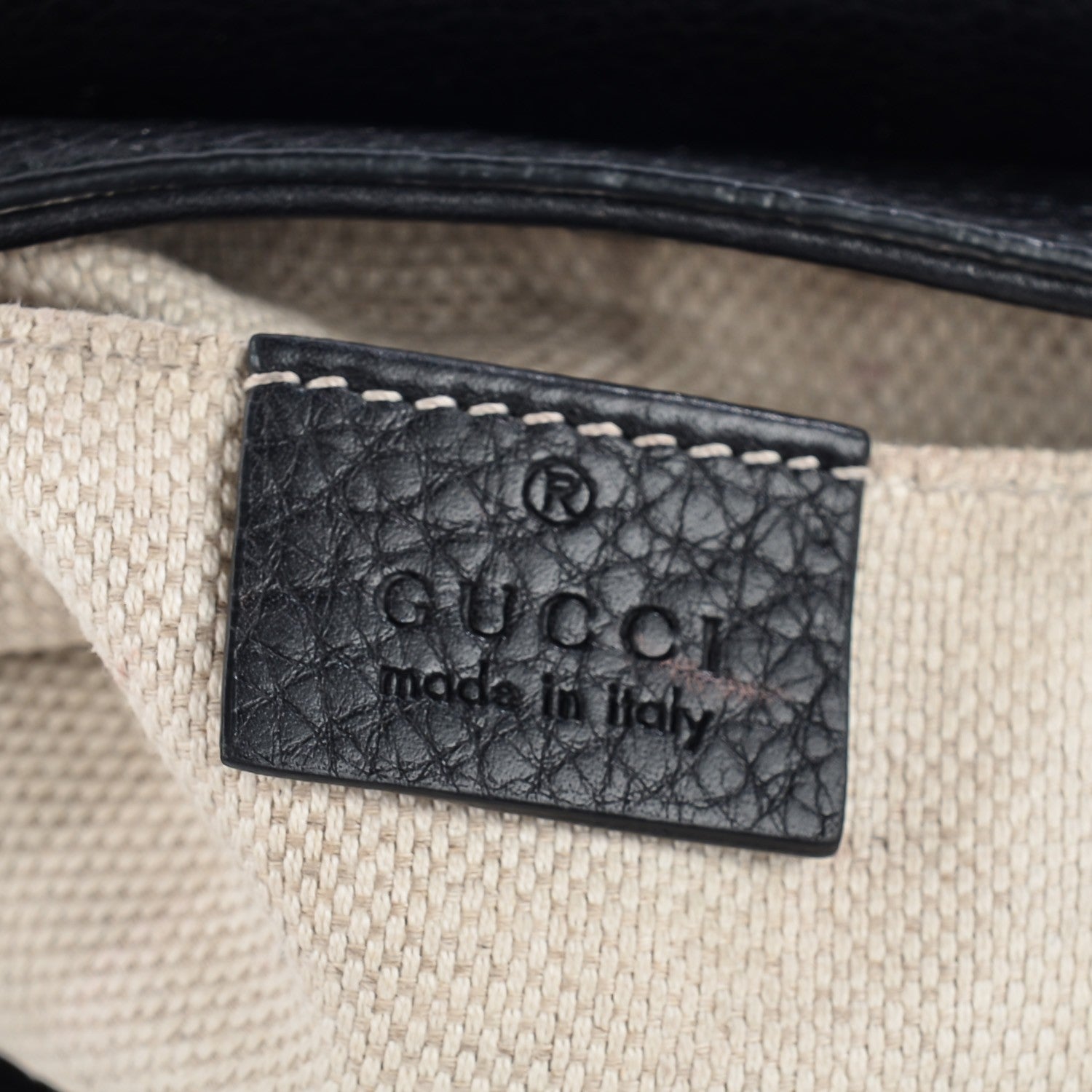 Gucci Pebbled Calfskin Small Soho Flap Crossbody Black 5 of 7