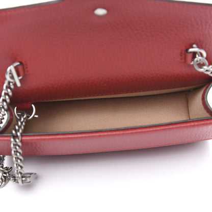Gucci Calfskin Super Mini Dionysus Shoulder Bag Hibiscus Red 4 of 9
