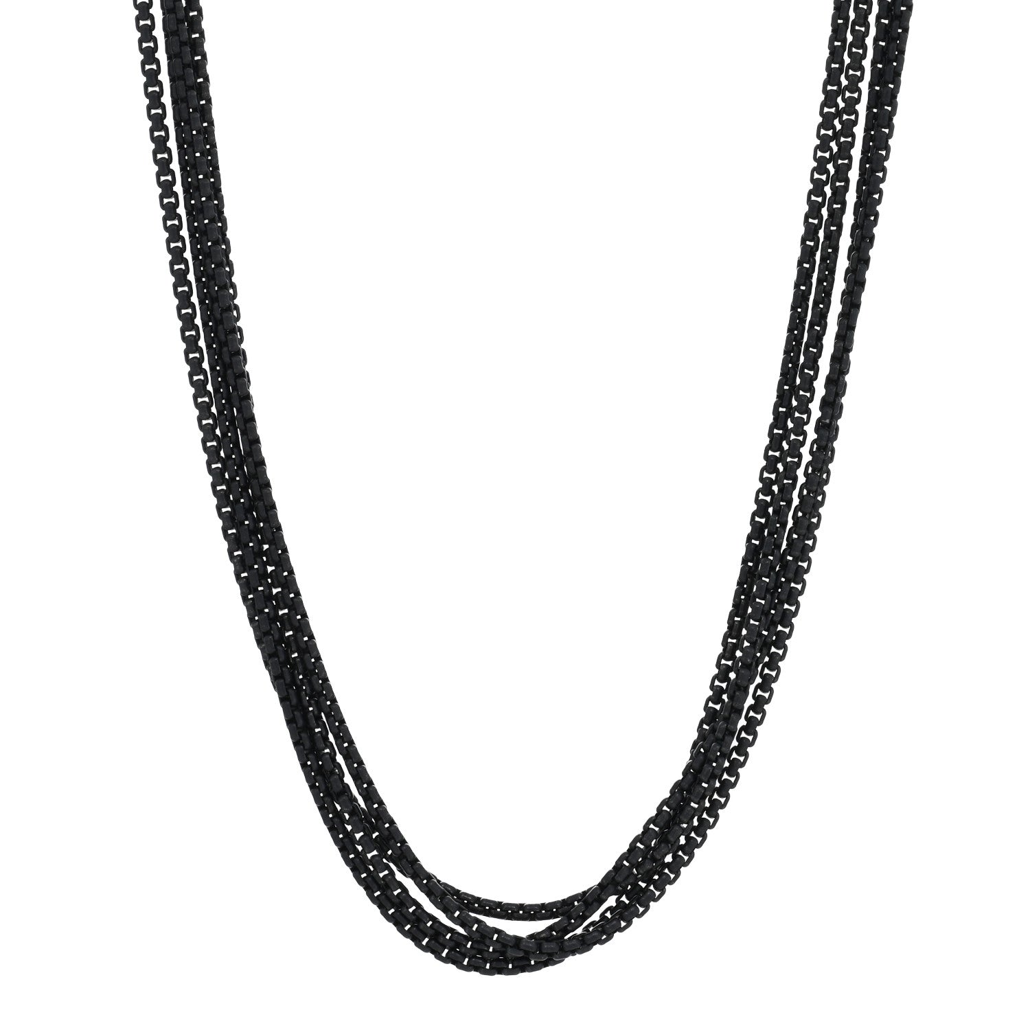 David Yurman Darkened Sterling Silver 2.7mm Box Chain Necklace 72" 1 of 4