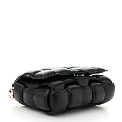 Bottega Veneta Lambskin Maxi Intreccio Padded Chain Cassette Crossbody Bag Black 4 of 11