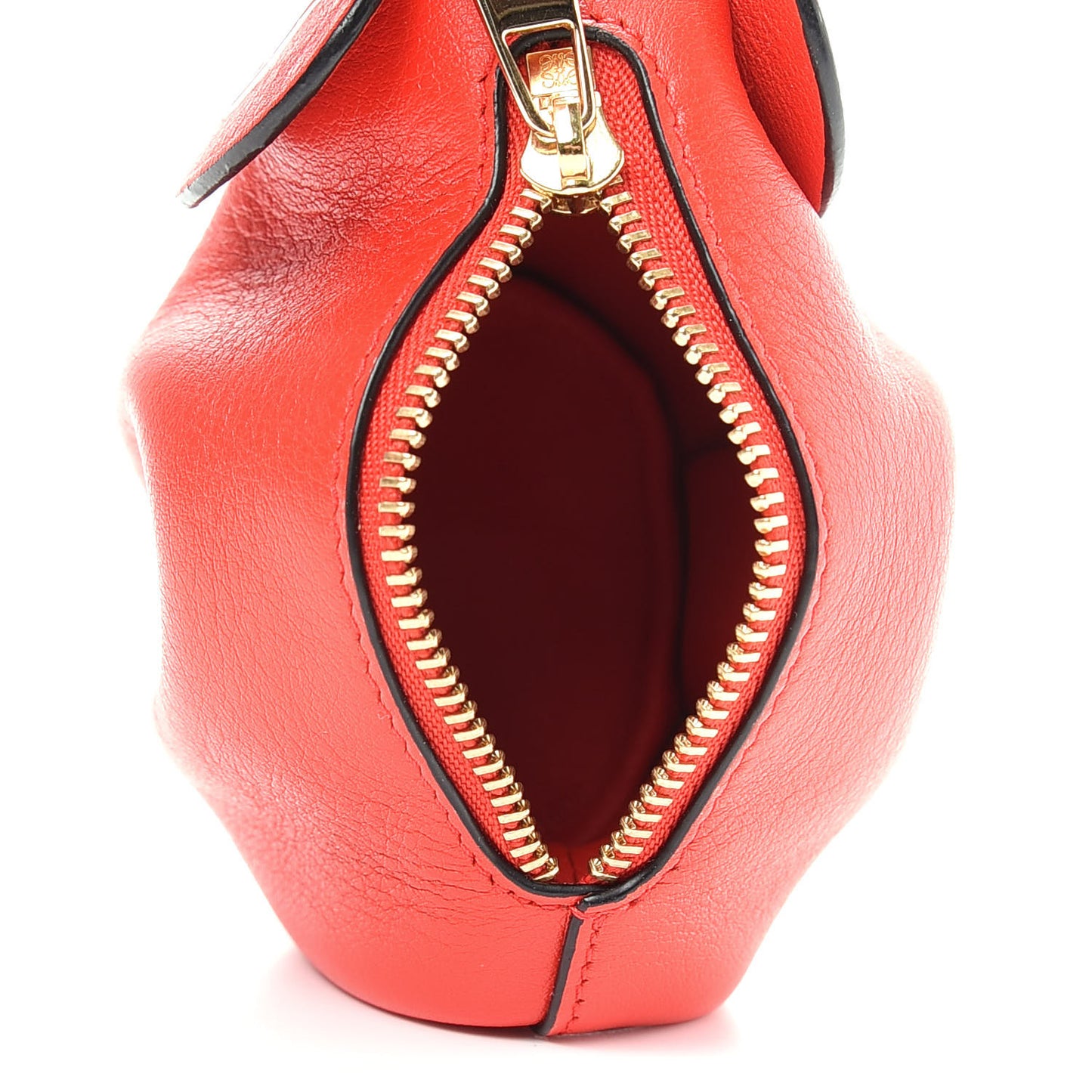 Calfskin Elephant Coin Purse Red