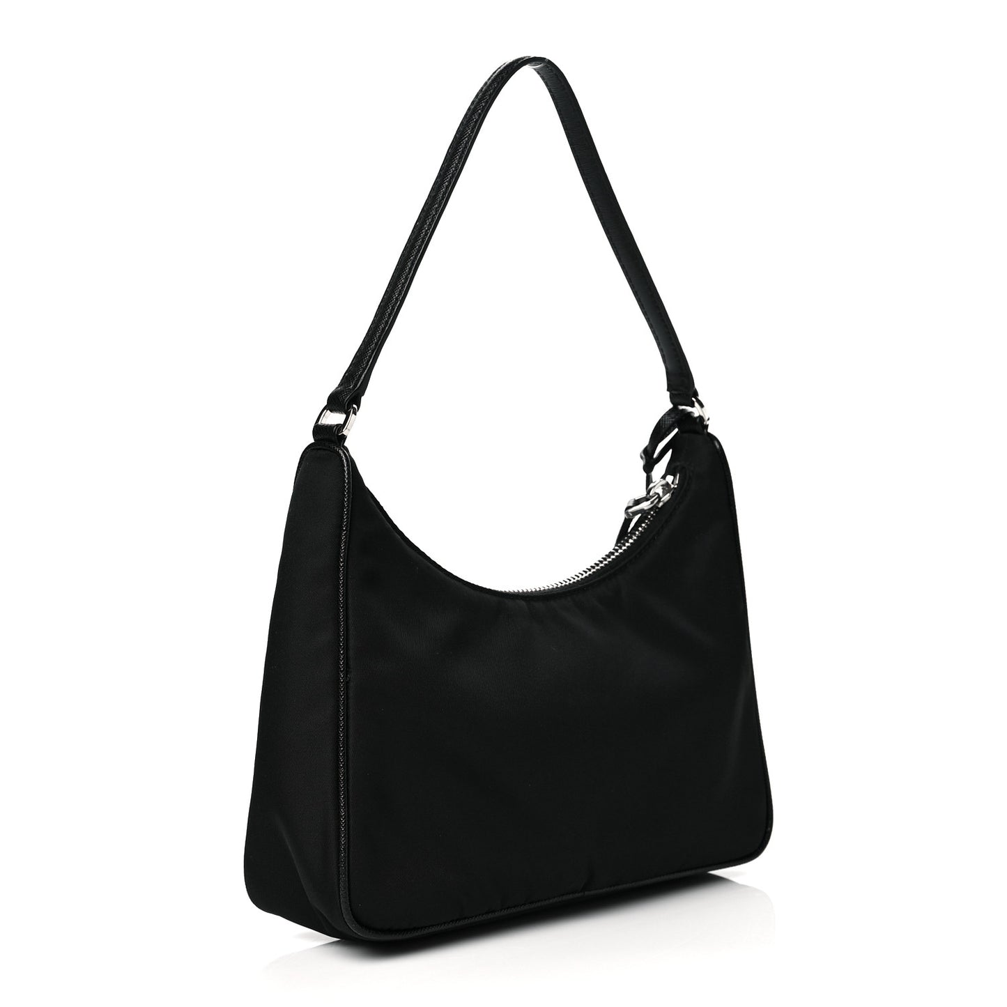 Tessuto Nylon Saffiano Mini Re-Edition 2005 Bag Black