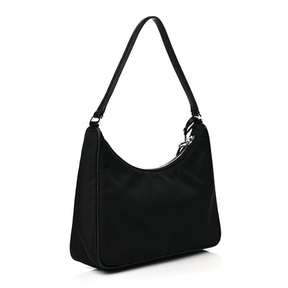 Prada Tessuto Nylon Saffiano Mini Re-Edition 2005 Bag Black 3 of 11