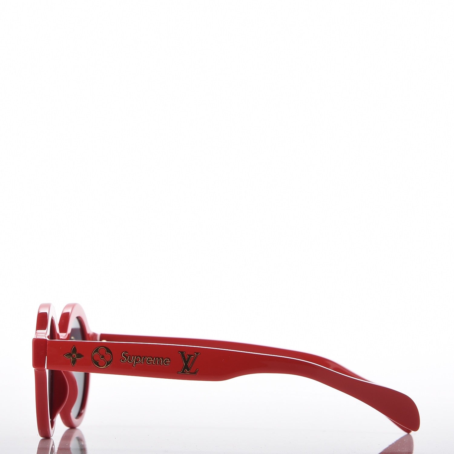 Louis Vuitton X SUPREME Downtown Sunglasses Red 3 of 8