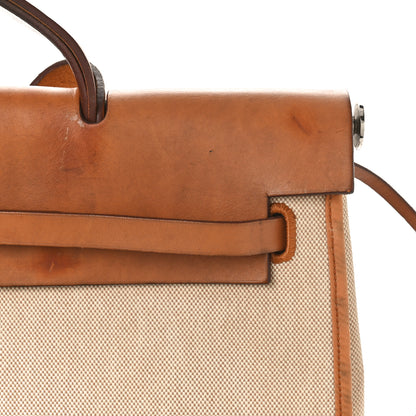 Hermes Toile Vache Hunter Herbag Zip 39 MM Beige Naturel 15 of 16