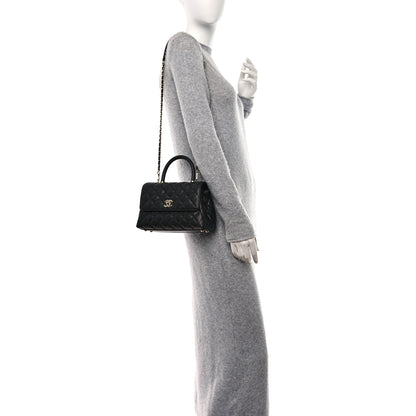 Chanel Caviar Quilted Mini Coco Handle Flap Black 2 of 12