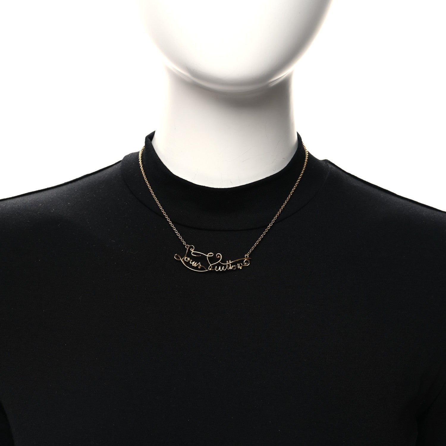 Louis Vuitton My LV Affair Necklace Gold 2 of 6