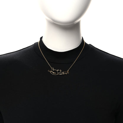 Louis Vuitton My LV Affair Necklace Gold 2 of 6