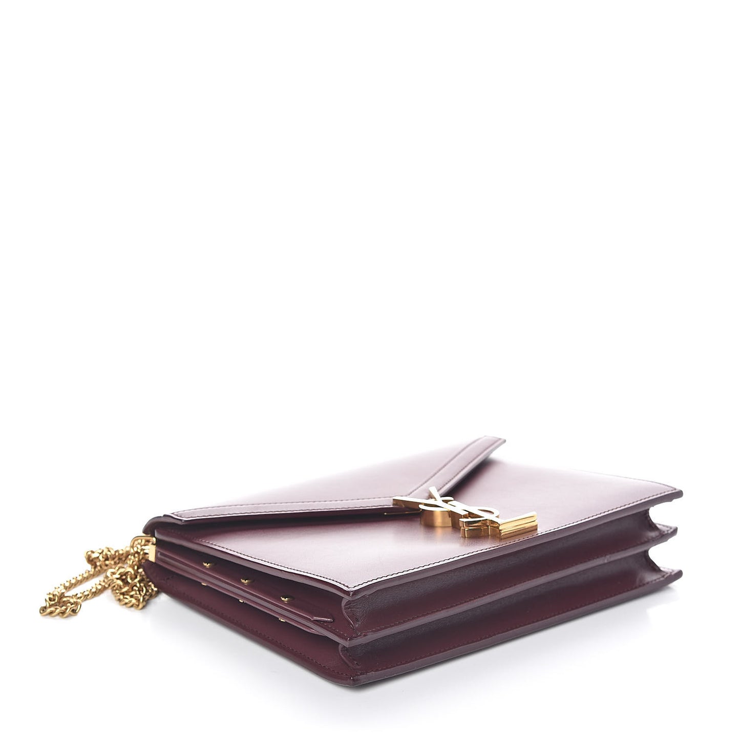 Smooth Calfskin Monogram Cassandra Clasp Bag Rouge Legion