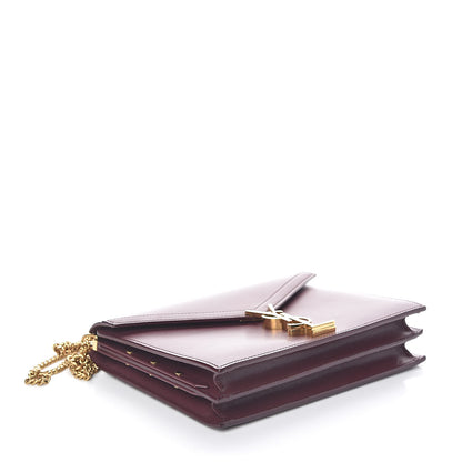 Saint Laurent Smooth Calfskin Monogram Cassandra Clasp Bag Rouge Legion 4 of 9