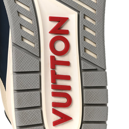 Louis Vuitton Calfskin Mens New York City of Dreams LV Trainer Maxi Sneakers 11 White Navy 7 of 10
