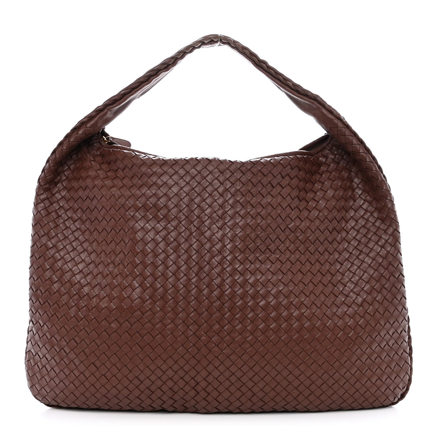 Nappa Intrecciato Maxi Veneta Hobo Truffle