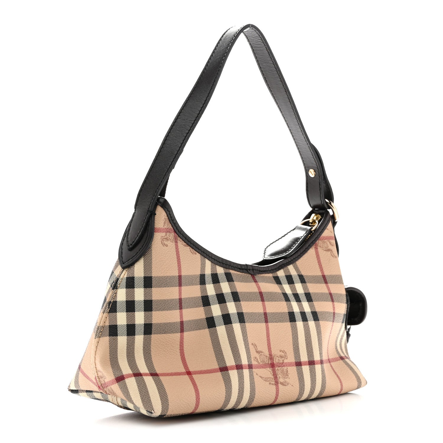 Burberry Haymarket Check Small Shoulder Bag Chocolate 2 of 12