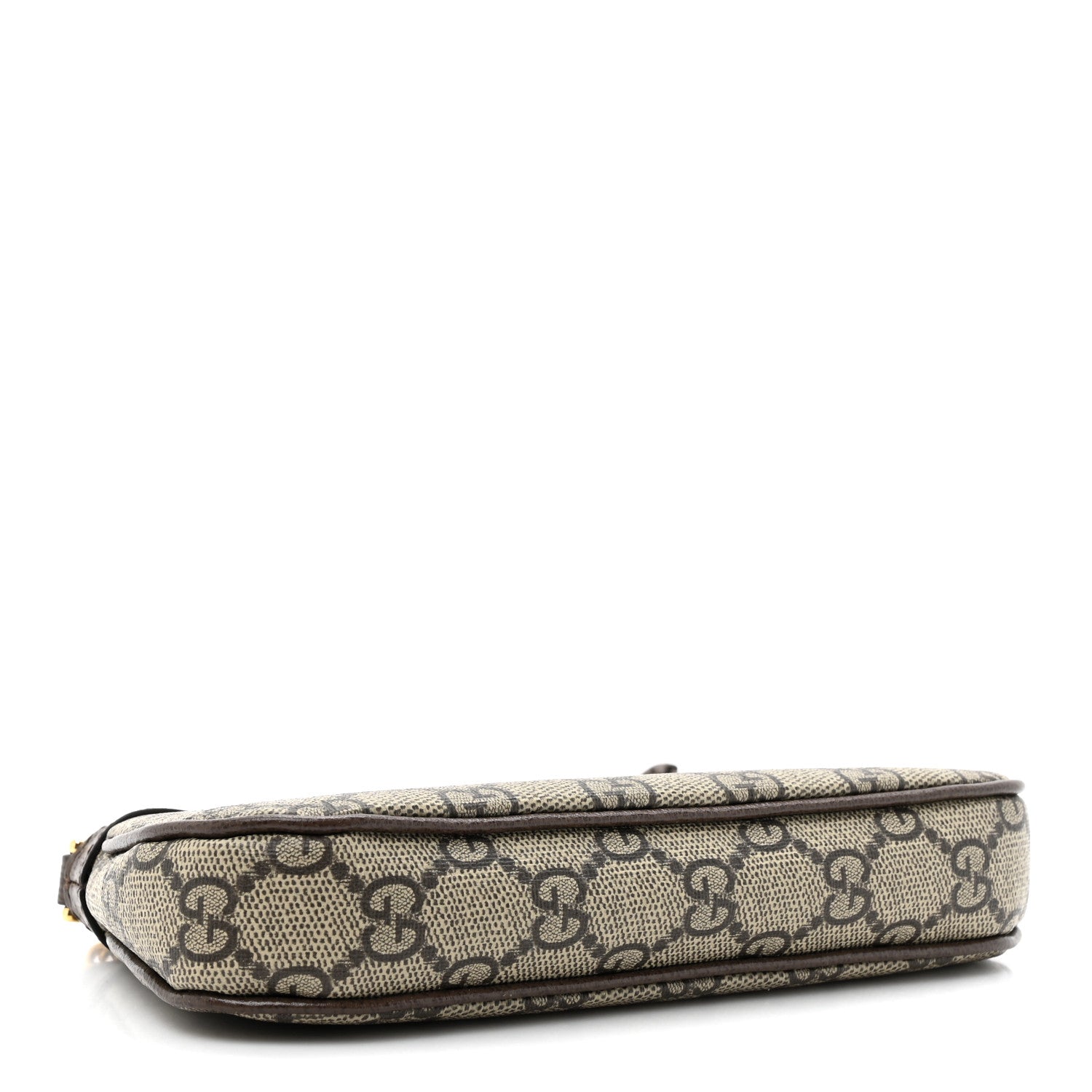 Gucci GG Supreme Monogram Textured Dollar Calfskin Mini Ophidia Chain Bag Beige Ebony 4 of 11