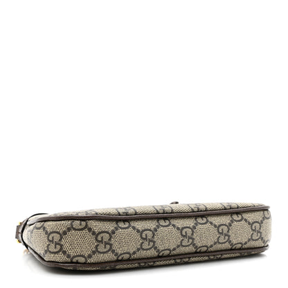 Gucci GG Supreme Monogram Textured Dollar Calfskin Mini Ophidia Chain Bag Beige Ebony 4 of 11