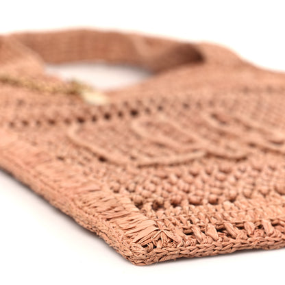 Chloe Raffia Summer Banana Tote Summery Beige 8 of 10