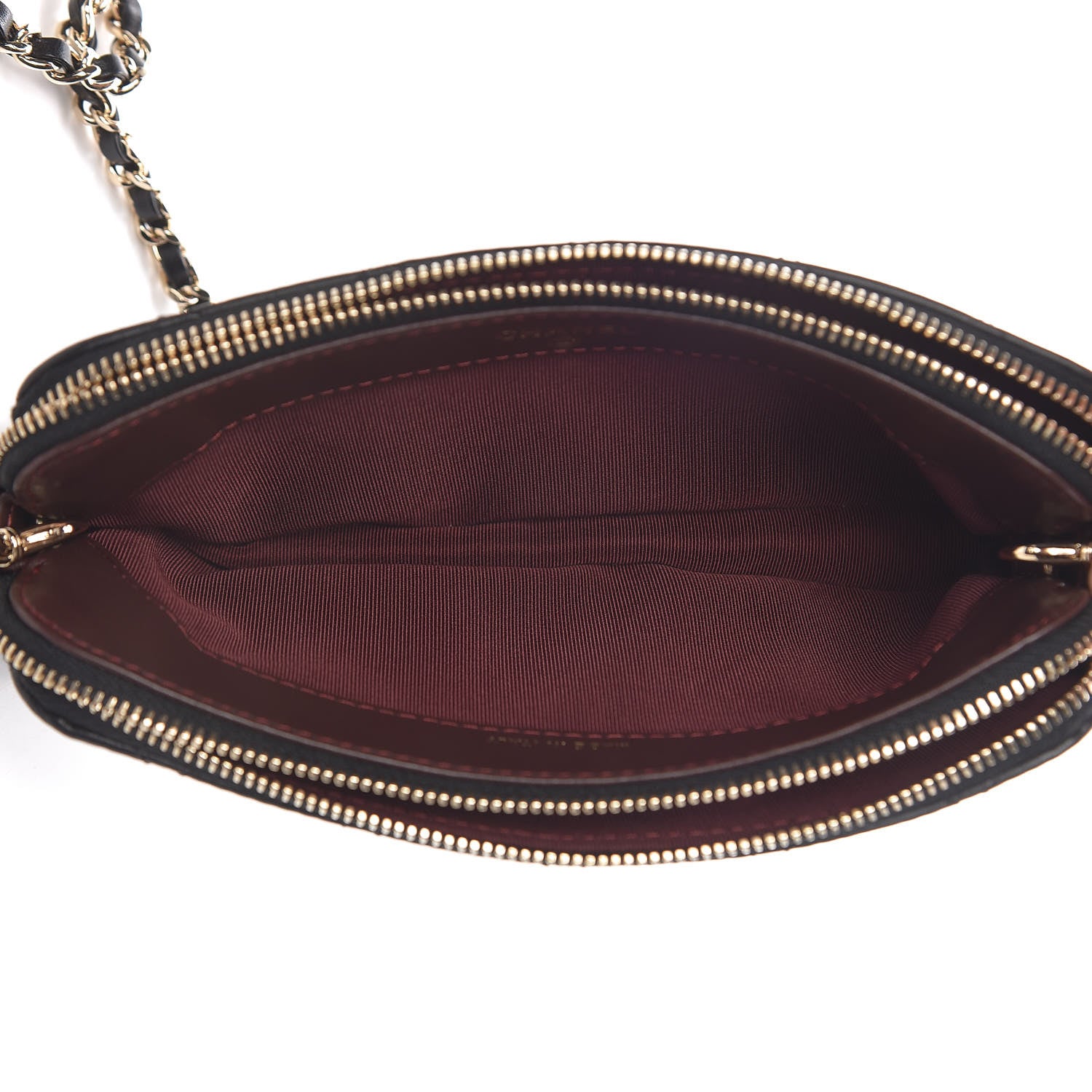 Chanel Lambskin Quilted Small Clutch With Chain Black 5 of 12
