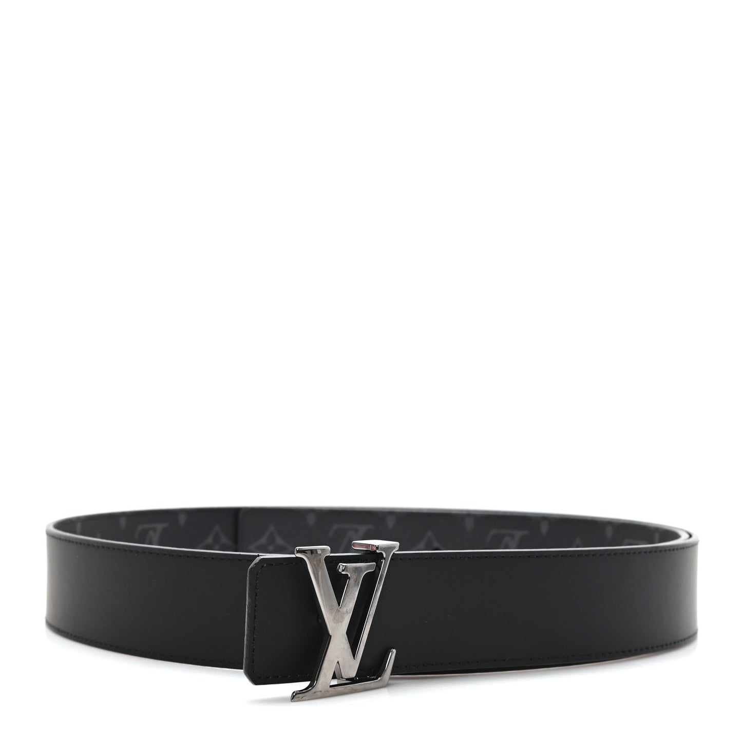 Monogram Eclipse Taigarama 40mm LV Initiales Reversible Belt 120 48 Black