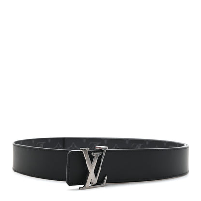 Louis Vuitton Monogram Eclipse Taigarama 40mm LV Initiales Reversible Belt 120 48 Black 5 of 6