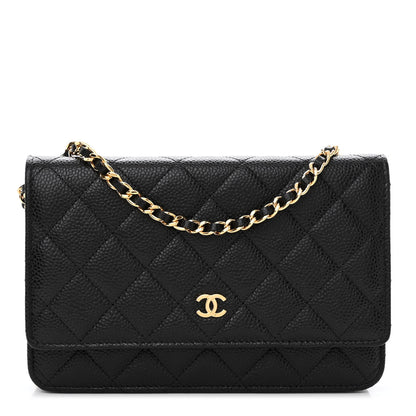 Chanel Caviar Quilted Wallet on Chain WOC Black 1 of 11