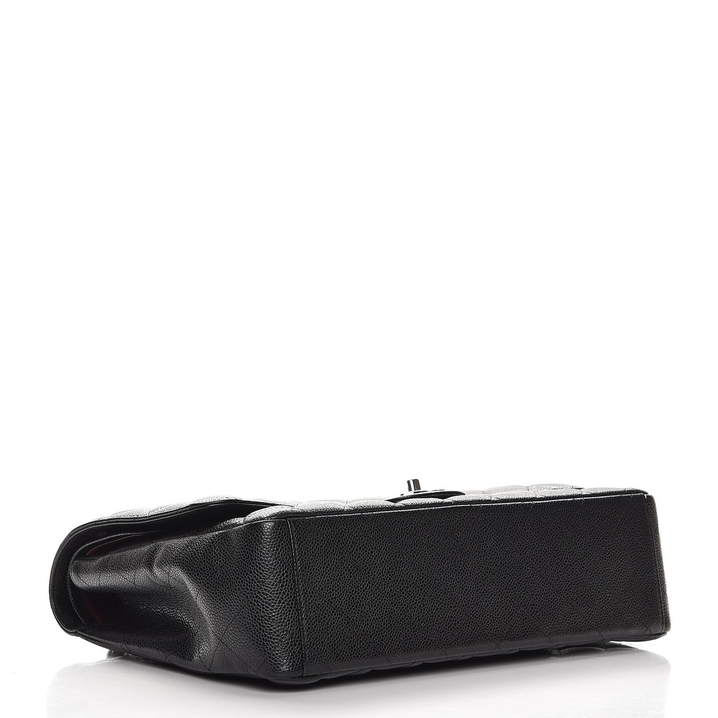 Caviar Quilted Maxi Double Flap Black