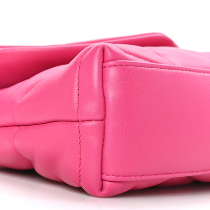 Saint Laurent Lambskin Quilted Toy Loulou Puffer Monogram Chain Satchel Bubblegum 7 of 8