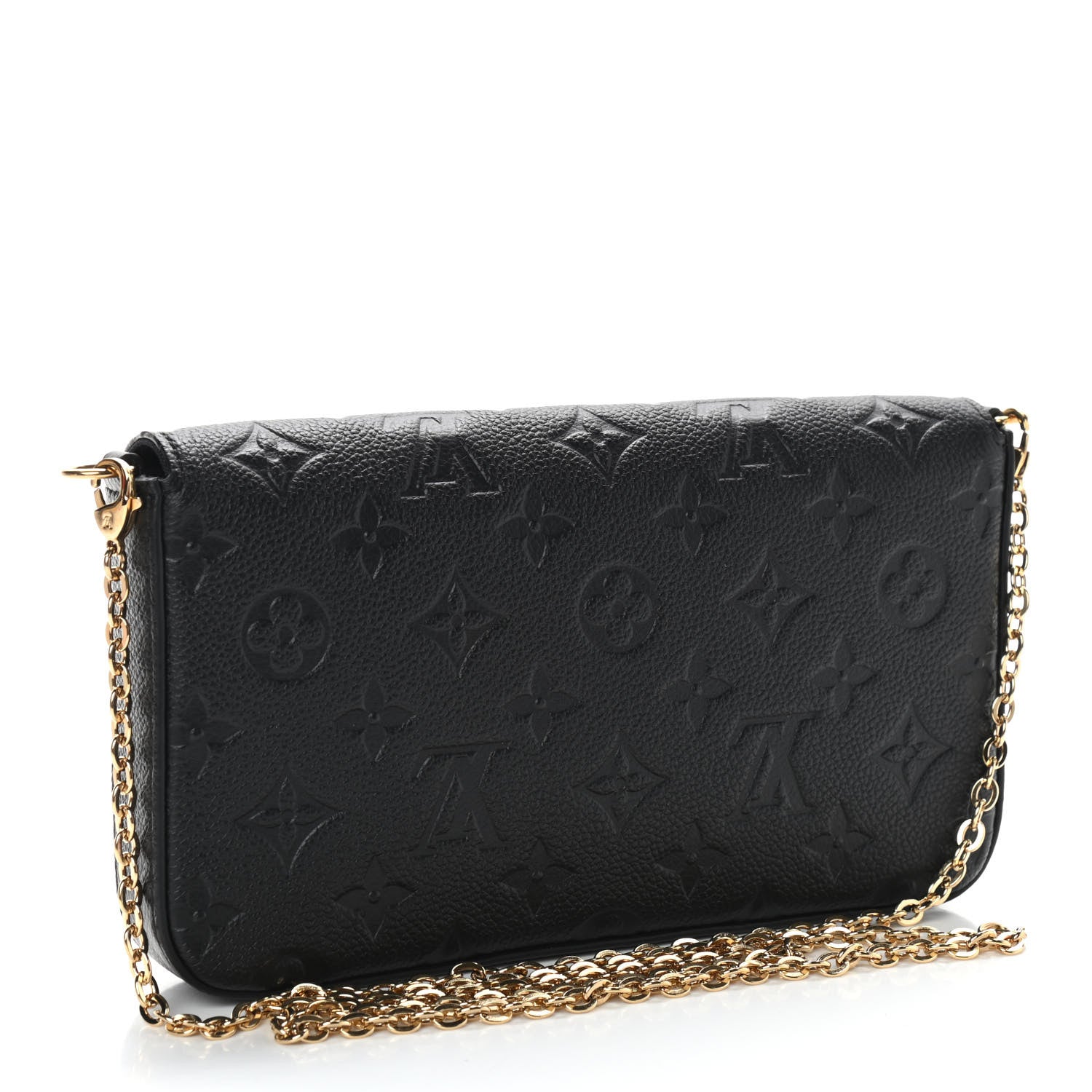 Louis Vuitton Empreinte Pochette Felicie Chain Wallet Black 4 of 10